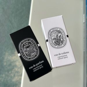 Diptyque samples- Eau Rihla and Eau Rose